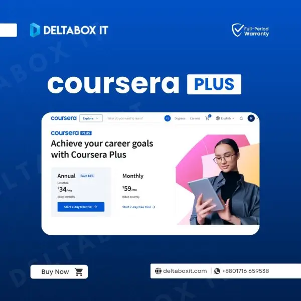 Coursera Plus Subscription by DeltaBox IT