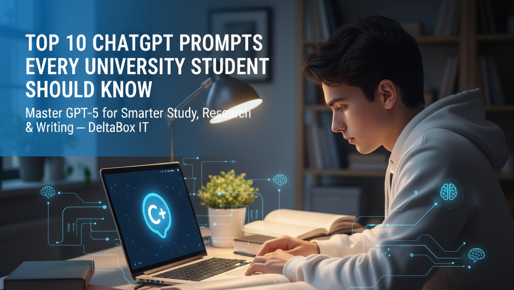 Top 10 ChatGPT Prompts for University Students (2025 Edition) | DeltaBox IT