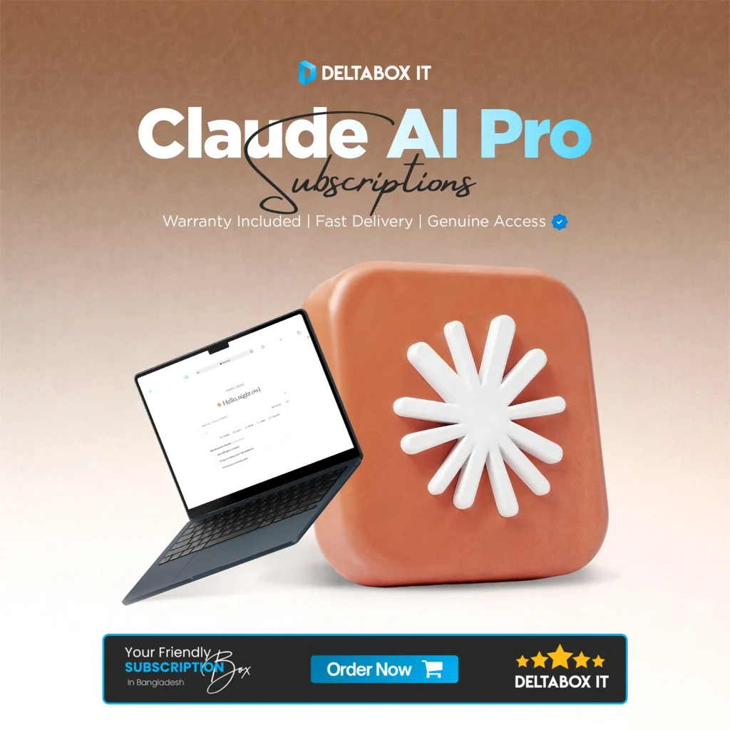 Claude AI Pro Subscription in Bangladesh featured image for DeltaBox IT