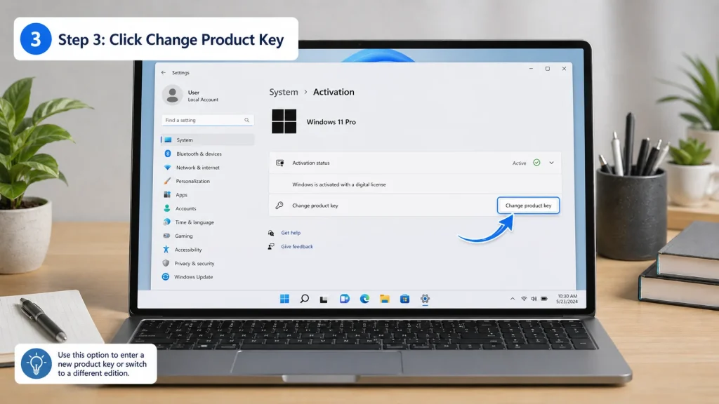 Activate Windows 11 Pro with Product Key bangladesh Step 3