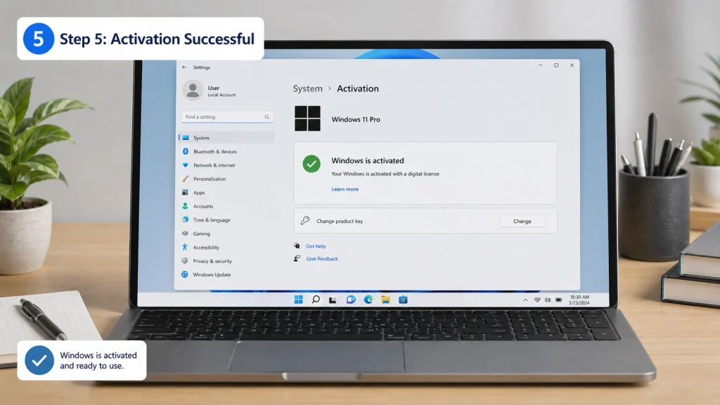 Activate Windows 11 Pro with Product Key bangladesh Step 5