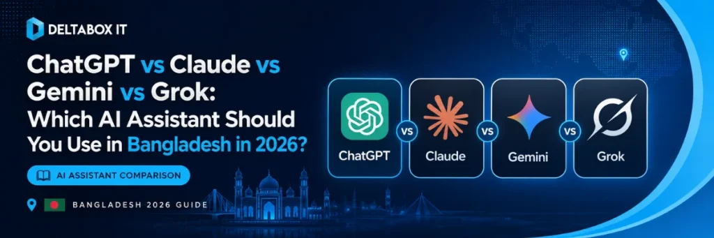 ChatGPT vs Claude vs Gemini vs Grok comparison for Bangladesh users in 2026