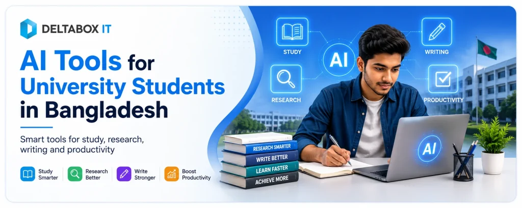 AI tools for university students in Bangladesh for study, research, assignments and productivity
