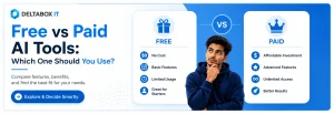 Free vs paid AI tools comparison for students, creators and professionals