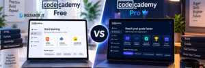 Codecademy Free vs Pro comparison showing whether Codecademy Pro is worth it in 2026