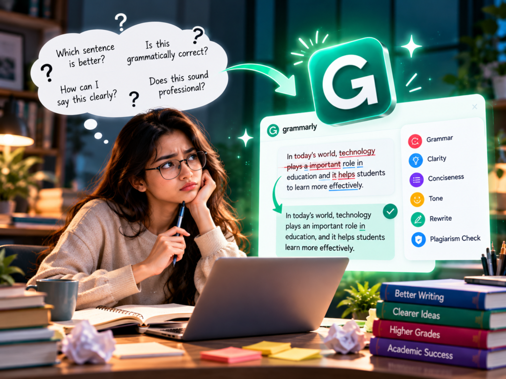 Grammarly Helps In Picking Correct Grammar and Many Other Similar Issues