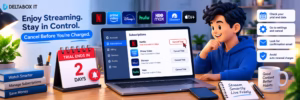 How to cancel a streaming free trial before being charged for a subscription