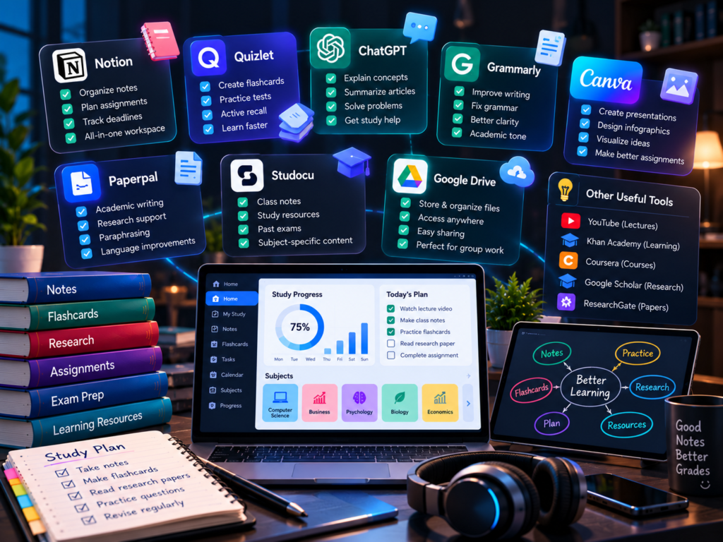 Best Study Tools for University Students: Notes, Flashcards & Learning Resources 3 The tools should support the learning process