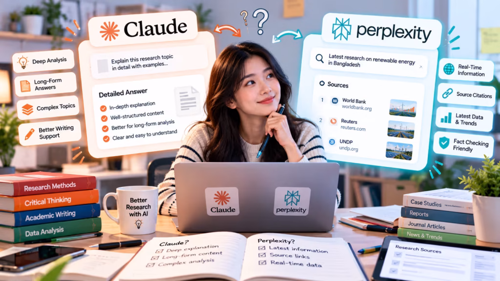 <h2>Claude vs Perplexity: Which Is Better for Research and Source-Based Answers?</h2> 2 Claude or Perplexity for Research