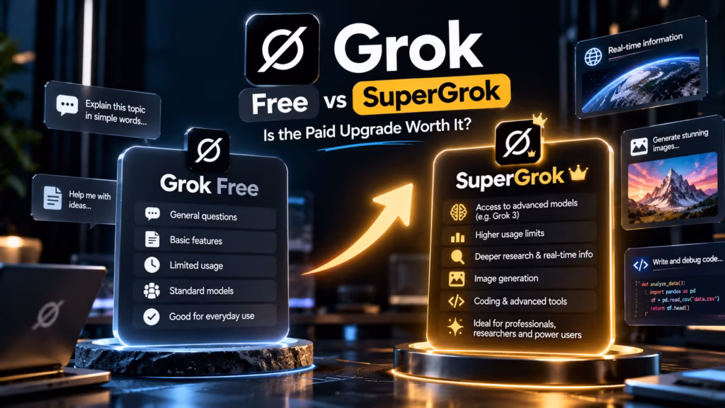 Grok Free vs SuperGrok: Is the Paid Upgrade Worth It? 3 Free vs SuperGrok for Research