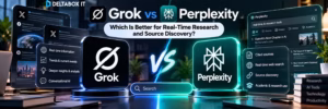 Grok vs Perplexity comparison for real-time research, web search and source discovery